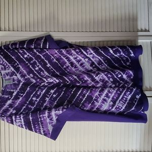 Catherines 3X Bright Purple Blouse NWOT